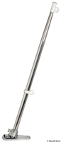 VA-Stahl Flaggenstock 14 x 400mm Halter ABS verchromt