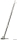VA-Stahl Flaggenstock 14 x 400mm Halter ABS verchromt