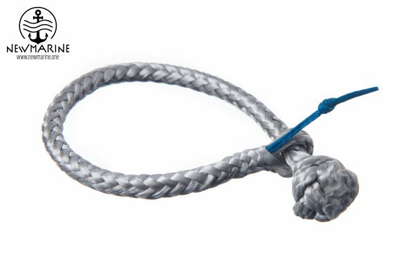 Tauwerkschäkel aus Dyneema, 3 mm, silber - Bruchlast mehr als 900kg