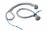 Tauwerkschäkel aus Dyneema, 3 mm, silber - Bruchlast...