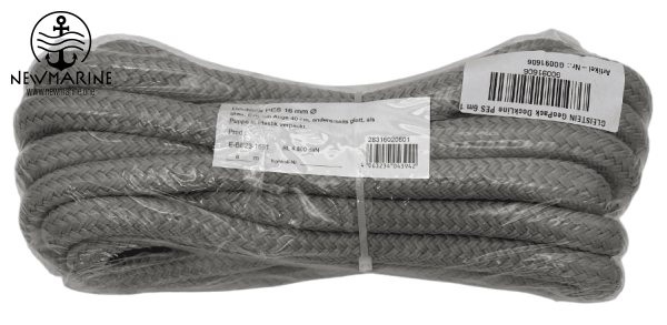 GLEISTEIN GeoPack DockLine PES 16mm 6m silbergrau