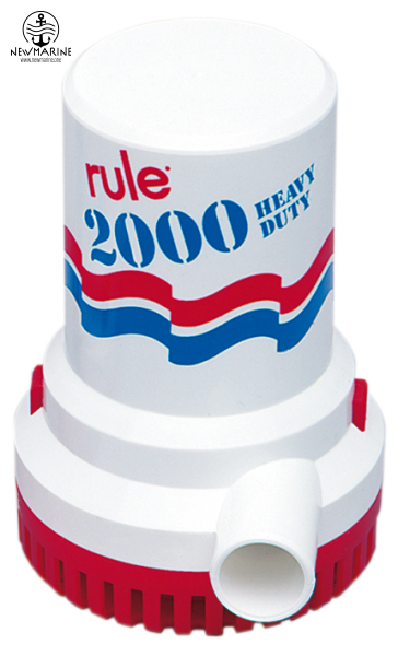 JPR12 - RULE Bilgepumpe 2000 24V 120L/min, für Schlauch 28mm