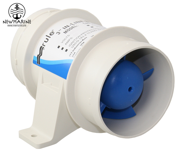 JPR140 - RULE Motorraum-Gebläse 12V 3800L/min, für Schlauch 75mm