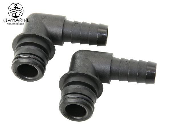 JE20381009 - FLOJET ½“ Schlauchanschluß 90° EPDM VP 2 St.