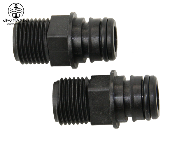 JE20381000 - FLOJET ½“ Schlauchanschluß QUEST ger. EPDM VP 2 St