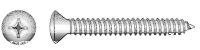 Linsensenk-Blechschrauben mit Kreuzschlitz PH2 DIN 7983 A4