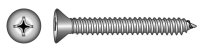 Senk-Blechschrauben mit Kreuzschlitz PH2 DIN 7982 A4