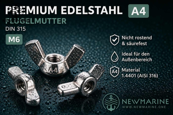 Flügelmuttern DIN 315 A4
