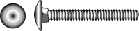 Flachrundschrauben mit Vierkantansatz DIN 603 A4 + Sechskantmuttern DIN 934 A4