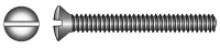 Linsensenkschrauben mit Schlitz DIN 964 A4 + Sechskantmuttern DIN 934 A4