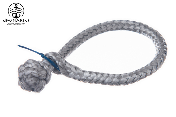 Tauwerkschäkel aus Dyneema, 5 mm, silber - Bruchlast mehr als 2000kg