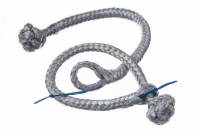 Tauwerkschäkel aus Dyneema, 5 mm, silber - Bruchlast...