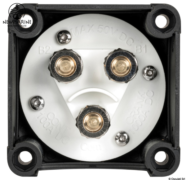Batterieumschalter Batt. 1 - Batt. 2 - Batt. 1+2 - OFF 12/24 Volt 100/300 Ampere