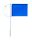 Verklicker mit Seitenhalter, Tuch u. Gegengewicht, 100mm, blau