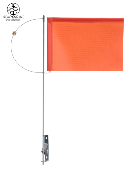 Verklicker mit Seitenhalter, Tuch u. Gegengewicht, 100mm, orange