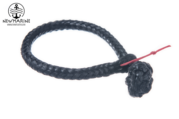 Tauwerkschäkel aus Dyneema, 5 mm, schwarz - Bruchlast mehr als 2000kg