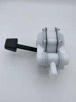 Fußpumpe für Spülbecken mit doppelter Wirkungsweise