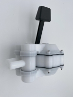 Fußpumpe für Spülbecken mit doppelter Wirkungsweise